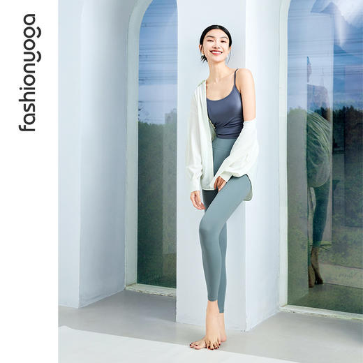 凡圣瑜伽光泽U领背心 F15220 商品图5