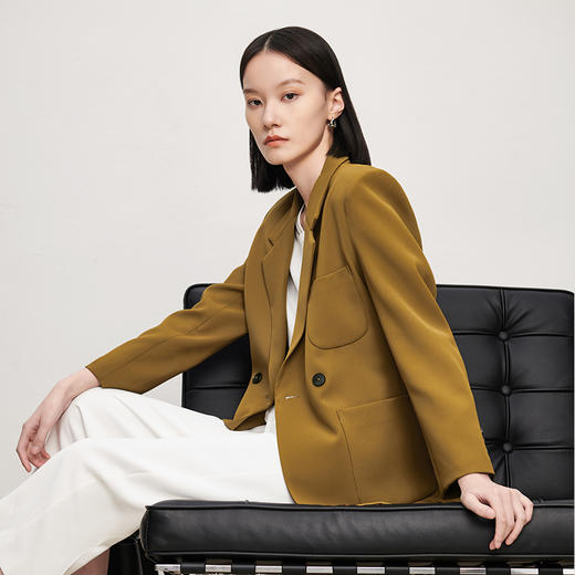 IN AND ON 不易皱斜纹质感西装 21442 商品图0