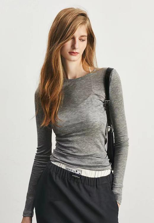 8色醋酸羊毛兰精天丝魔法T，全进口成分‼️  ✅美国伊士曼NAIA ™醋酸+澳大利亚羊毛+奥地利进口兰精天丝❗️  ✅后背缝线设计，显瘦 ✅3D立体剪裁 进口大王线加持，奢华工艺 商品图5