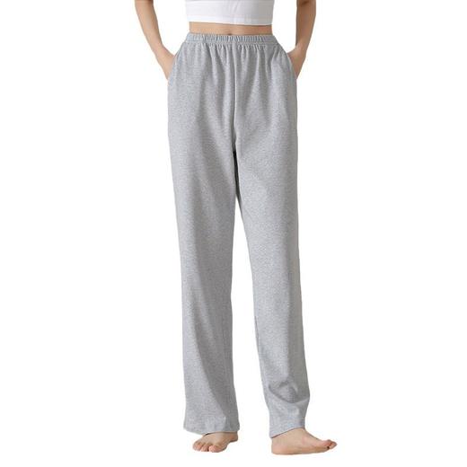 雀说 纯棉睡裤女春季长裤薄款宽松休闲可外穿H38 商品图5