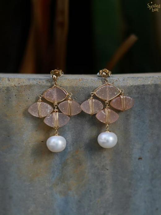 SpoiledBrat Jewelry玛瑙原石耳环 商品图3