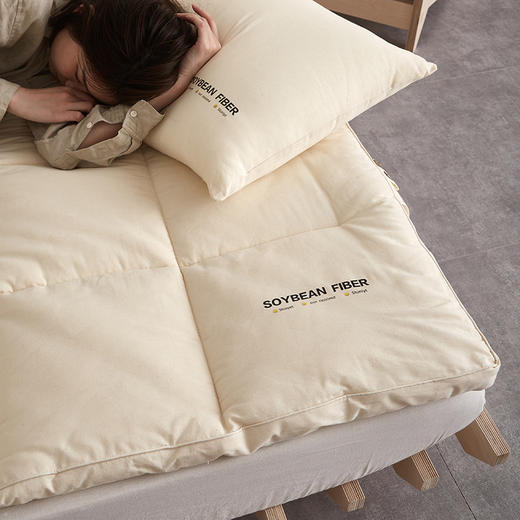 【A类5CM全棉大豆床垫】a类全棉大豆床垫透气保暖原棉床褥垫5cm加厚床垫子 商品图2