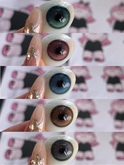 【半年抛】新品lolilook马卡龙色系列高光款 大直径14.5 一副拍2片 商品图2