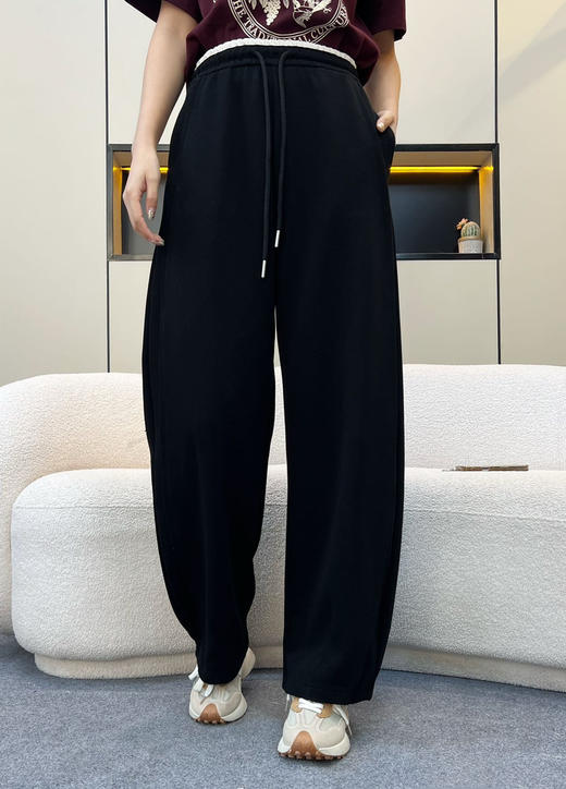 【2月24日 上午12:30 秒杀】返场春款 素然 撞色腰头 垂感4色 百搭卫裤 商品图5