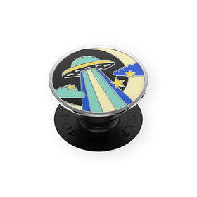 【太空梦游记】极光飞船 POPGRIP泡泡骚手机粘贴式气囊支架 Enamel金属珐琅系列 撞色 日月星 卡通