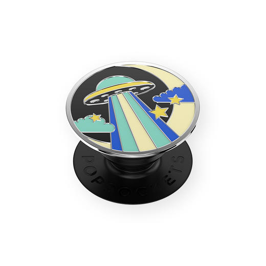 【太空梦游记】极光飞船 POPGRIP泡泡骚手机粘贴式气囊支架 Enamel金属珐琅系列 撞色 日月星 卡通 商品图0