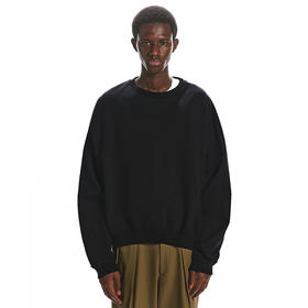 Markaware HUGE SWEAT SHORT经典款超长绒面双层编织宽松短款卫衣