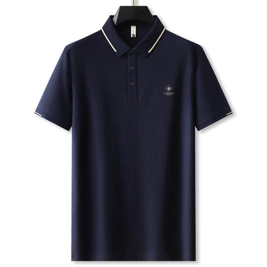 【DG】大依优型大码翻领短袖Polo衫加肥加大休闲体恤男夏季薄款棉质汗衫胖子宽松上衣男士 商品图4