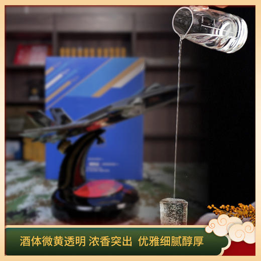 【战斗机酒 霸气摆件 纯粮固态】强国志·飞机白酒浓香型52%度1500ml 自饮送礼皆可ds(67) 商品图3