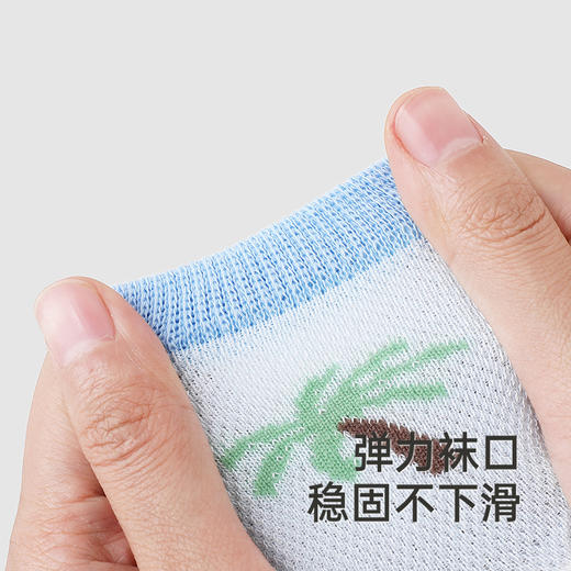 【商场同款】英氏儿童袜子夏季防臭透气婴儿薄袜男宝短袜三双装 商品图2