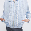 HERLIAN 2025年春季女士蕾丝花边装饰条纹夹克外套 商品缩略图3