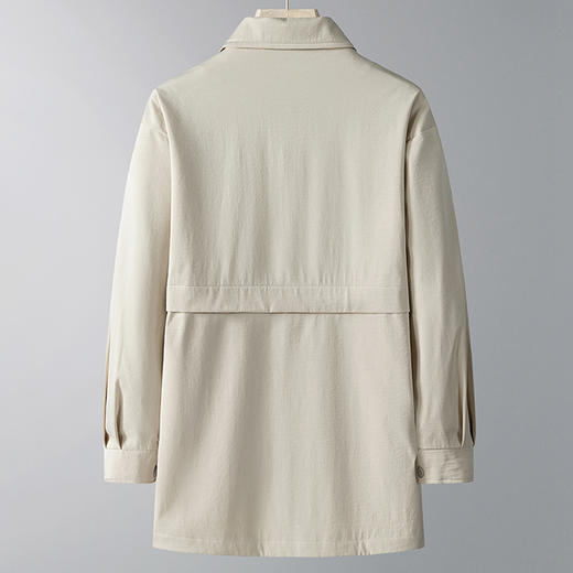 【DPX】300斤大依优型大码翻领中长款时尚休闲夹克加大码风衣外套男士胖子春秋 商品图1