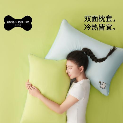躺岛&线条小狗凉凉暖暖枕套 商品图1