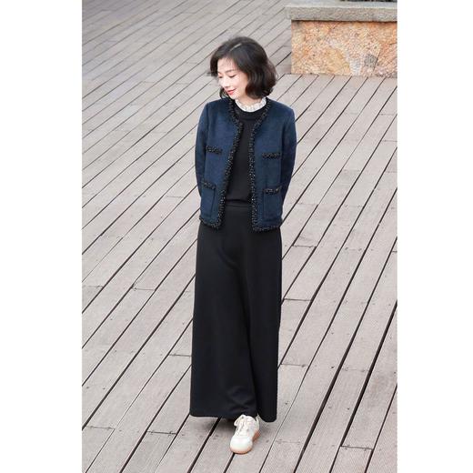 西子/贝贝苏力羊驼毛轻奢重工手编织带【星辰礼序】小香风外套/WTBH751 商品图2