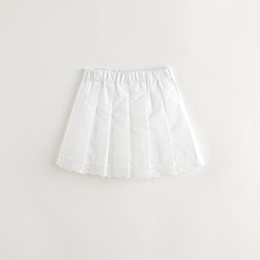 马克珍妮女童甜美花边百褶短裙 宝宝半身裙2025年春夏新款550396 商品图2