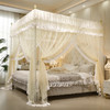 自然醒花边宫廷落地蚊帐加密公主风三开门防尘卧室家用纹账结婚蚊帐婚房蚊帐2503HH 商品缩略图3