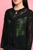 LNNNS 黑色镂空披肩领针织上衣 11716 商品缩略图3