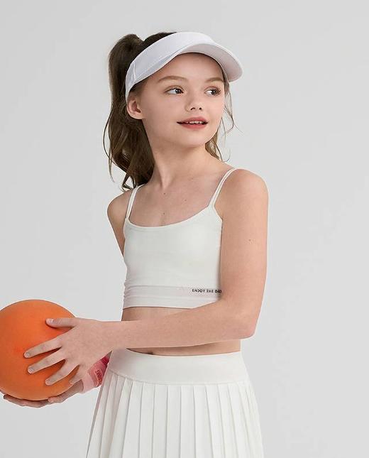 【春上新】8楼爱慕儿童Aimer Kids女孩丝柔幻想一阶段吊带中长背心AJ115G882，吊牌价269元 商品图1