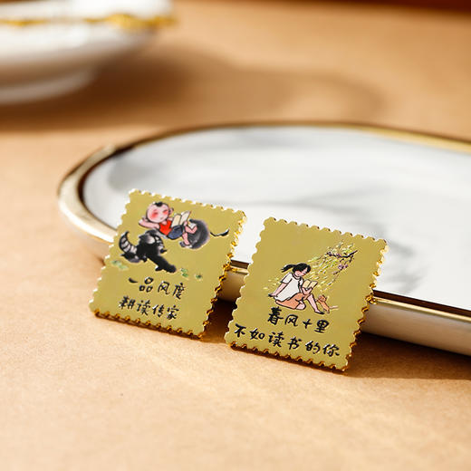 小林漫画 韶关风度书房限量 金属 邮票 冰箱贴 商品图3