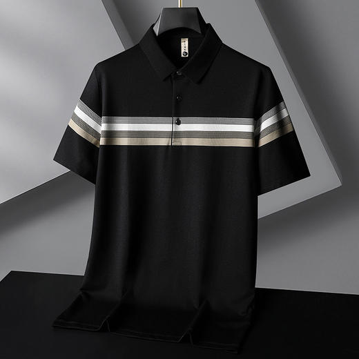【DG】大依优型大码短袖polo衫夏季半袖肥佬宽松加肥加大撞色男士上衣胖子透气 商品图9