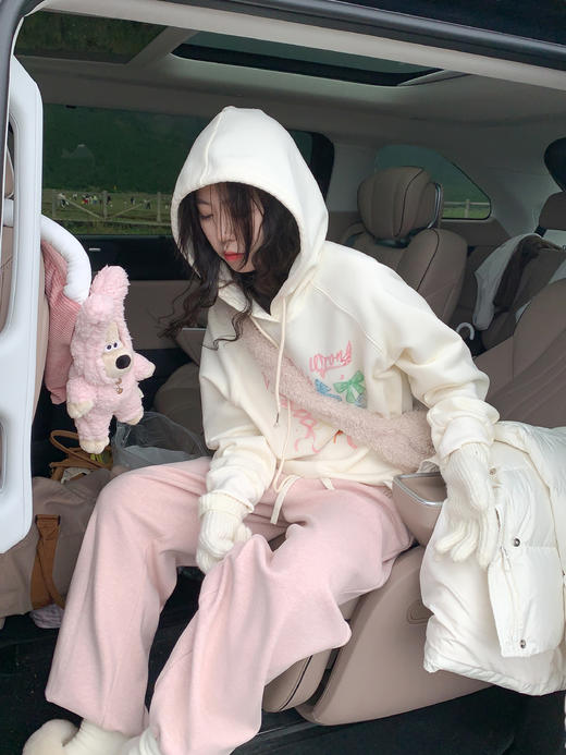 <曾小咸推荐> 刺绣加绒休闲裤 商品图1