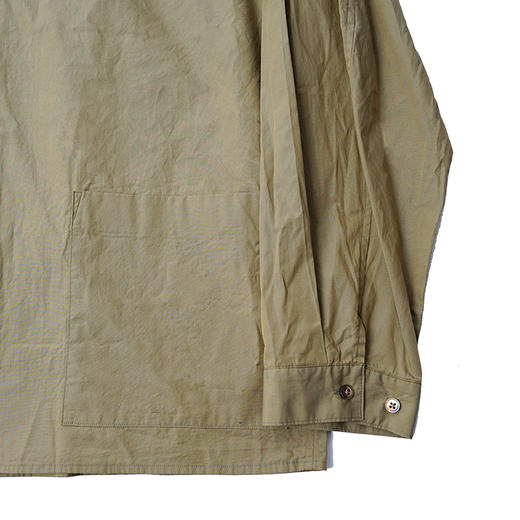 blurhms Chambray Zip Shirt 高密度超长棉拉链长袖衬衫 商品图2