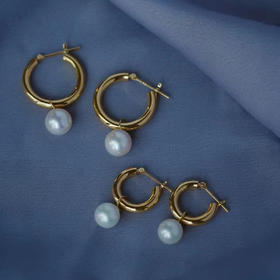 龢盒原创 日本海水珍珠akoya耳环三款