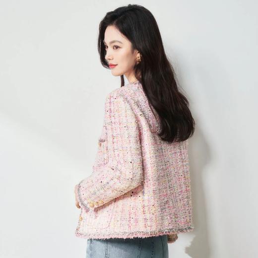 【高货sh】全新升级【铂金会员441/天猫599/差价158】(13528) 洛诗琳25春季高奢法式千金风羊毛花纱粗花呢小香风外套 商品图4