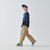 蓝汽水2025年春季经典工装风长裤男童大口袋休闲全棉宽松直筒裤 商品缩略图3