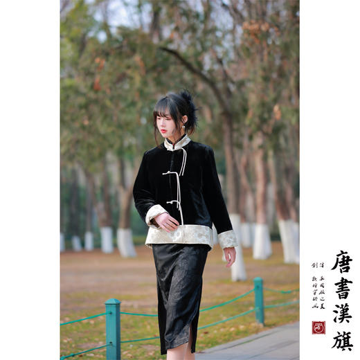 【福韵相连】非遗宋锦|新中式外套黑金桑蚕丝提花盘扣夹棉国风棉衣复古气质早春新品 商品图3