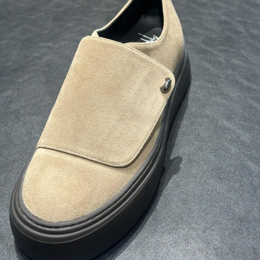 Giuseppe Zanotti 男士签名徽标绒面休闲运动鞋 驼色 IU40002006 商品图0