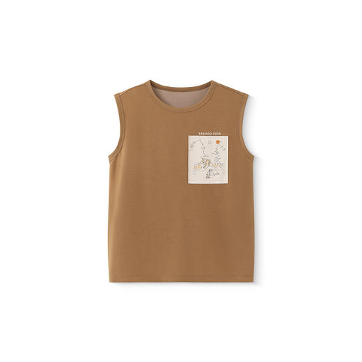 英氏儿童背心夏季透气休闲背心男童户外凉感背心中大童上衣新款 商品图4