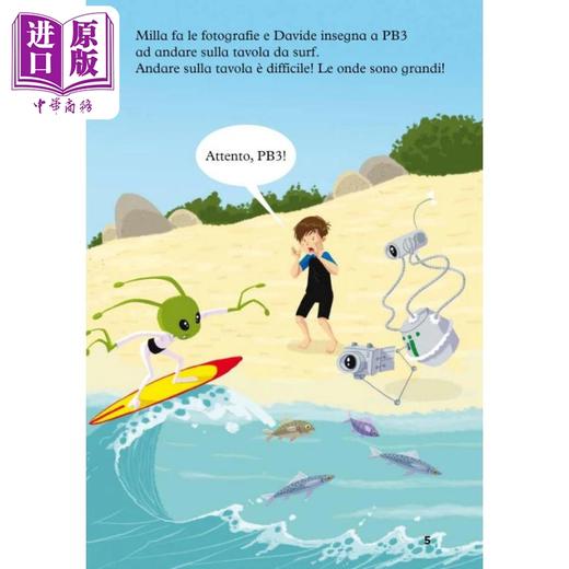 【中商原版】ELI Young Readers Italian A1: PB3 e i pesci PB3 和鱼 含音频 意大利语原版儿童故事图画书分级读物A1 商品图3