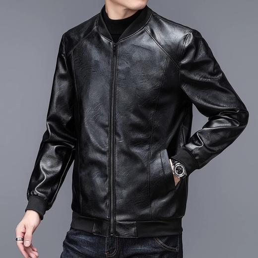 【酷雅气质 都市型男】诗班雅·肌理感雾面仿皮皮衣（翻领、立领、棒球领） 商品图6