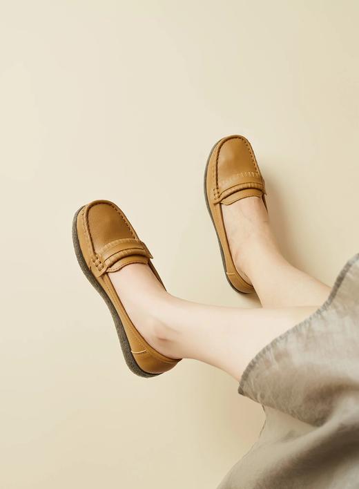 心选丨【春夏必备】真皮软底简约舒适单鞋脚感满分 商品图3