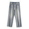 【DYG】大依优型大码男装新品阔腿裤男宽松复古直筒牛仔裤男加肥加大码水洗垂感牛仔长裤男 商品缩略图5