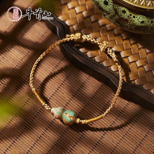 牛首山牛首灵珠大漆编绳敦煌风手串本命年转运珠送女友生日礼物 商品图1