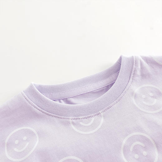 马克珍妮男女童笑脸印花短袖T恤 宝宝亲肤上衣儿童夏装新款550813 商品图4