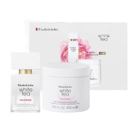 伊丽莎白雅顿白茶野玫瑰礼盒套装（身体乳384g+香水30ml）