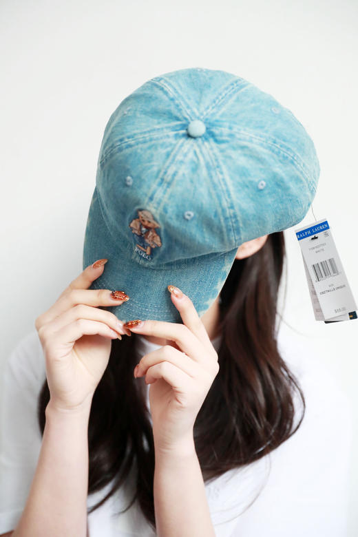 真的巨好看，立马气质不一样了。丹宁复古小标刺绣棒球帽C021768 商品图7