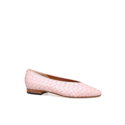 豪麟名鞋进口迪嘉女鞋深口鞋羊皮革2017粉色 商品图0