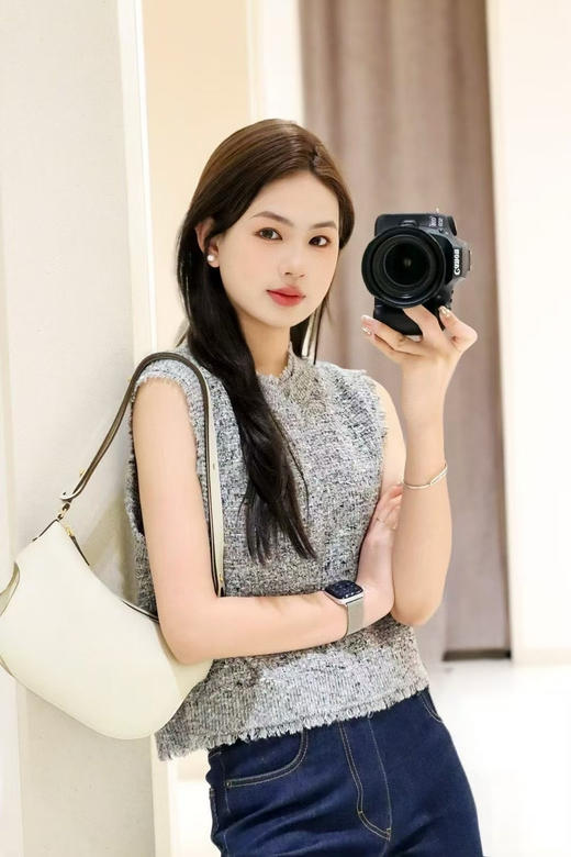 210-2 独家圆正 25春夏 小香风夹花针织 时尚背心 贵气针织开衫 商品图9