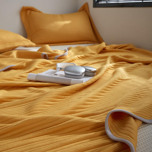 【A类竹纤维空气层夏被】A类竹纤维透气夏被纯色夏凉被空调被夏季薄被可机洗 商品图6