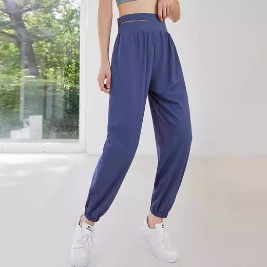 跃牌【美西西系列】新款高腰镂空双腰口运动裤女显瘦瑜伽裤CK-221 商品图3