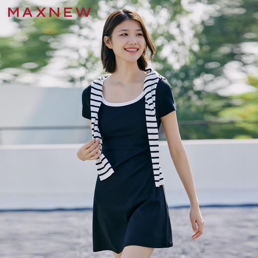 【裙装】褶皱收腰连衣裙 1P2225304 商品图1