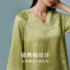 【绿绮花韵】新中式重磅桑蚕丝提花真丝睡衣女春夏家居服衣裤套金三塔  YSFFA204 商品缩略图1