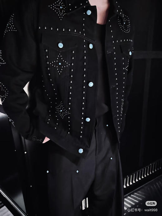 新品 1V 2024新款 绿松石刺绣牛仔夹克 商品图7