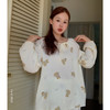 【柔软棉纱】2025新款萌趣小动物全棉纱布家居服套装/娃娃领睡裙 舒适圆领长袖睡衣外穿 商品缩略图7