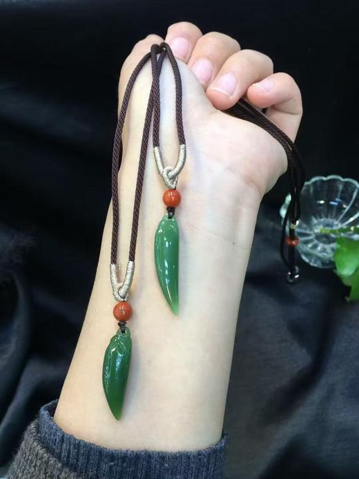 和田玉碧玉吊坠 商品图0