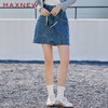 【裙装】高腰A字牛仔短裙 1P2225104 商品缩略图1